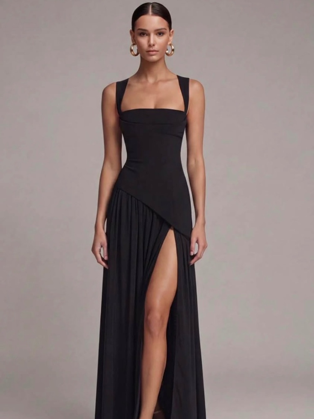 Long black dress